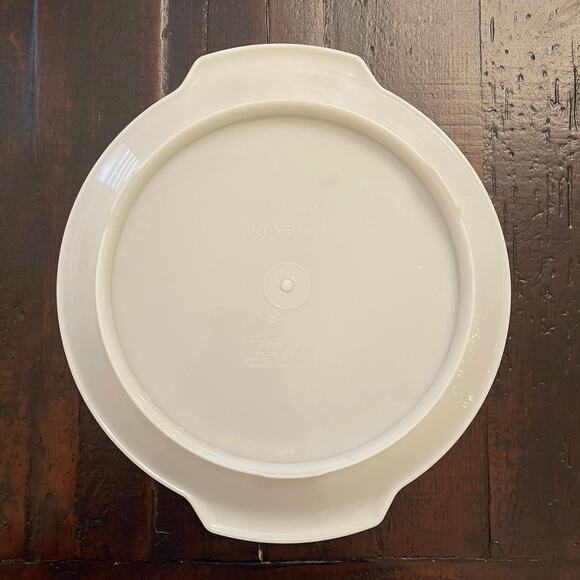Vintage Tupperware 617-1 Jel-N-Serve White Tray Made In USA - Picture 1 of 4